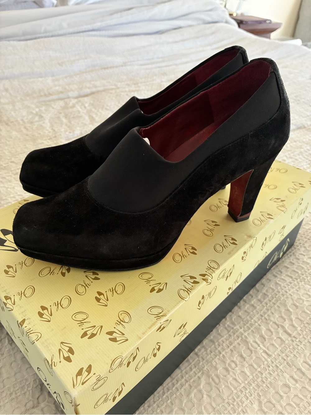 OH! Healthy Heels Black Platform Pumps